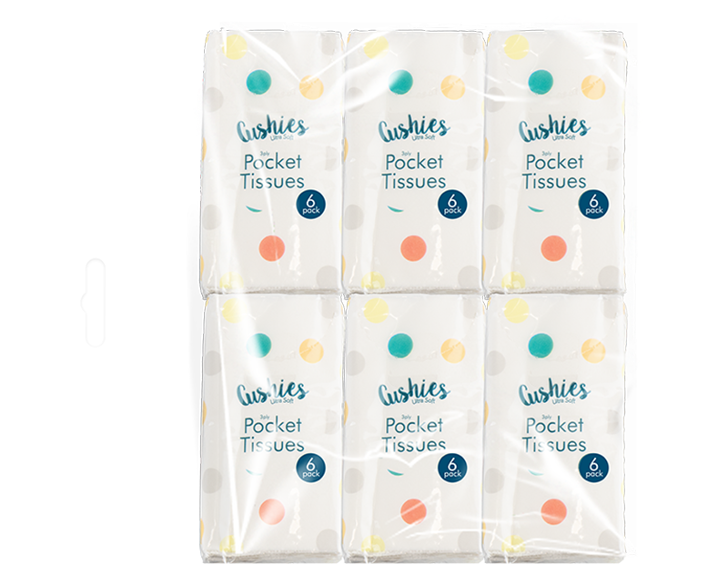 Pocket Tissues - 6 Pack